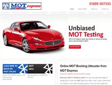 Tablet Screenshot of motuttoxeter.com